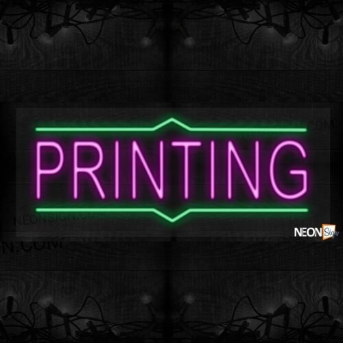 Printing with green lines LED Flex