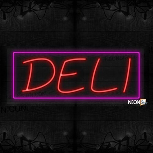 Deli with pink border LED Flex
