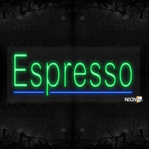 Espresso with blue line LED Flex