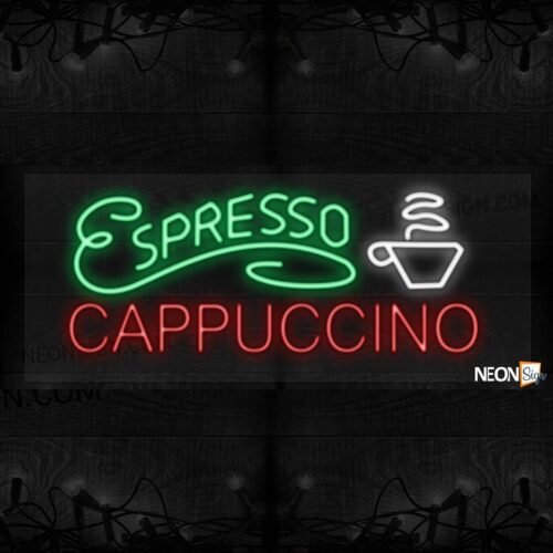 Espresso Cappuccino with white cup LED  Flex