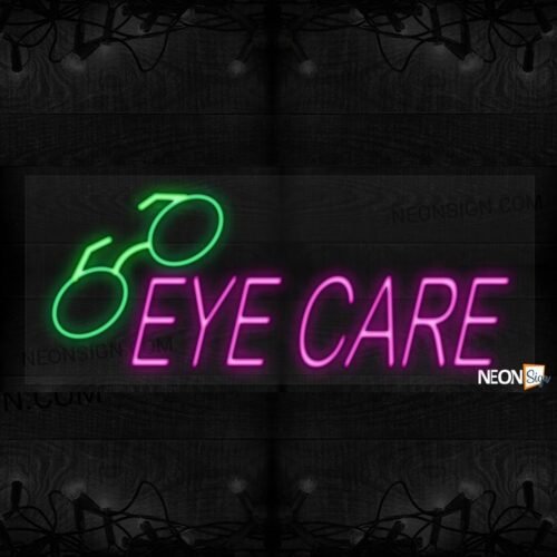 Eye Care with glass and pink Led Flex