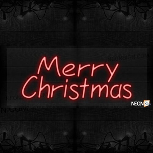 Merry Christmas in red LED Flex