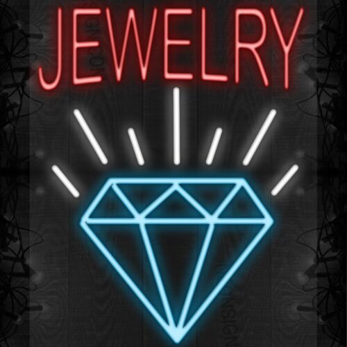 Jewelry in red with Diamond logo LED Flex