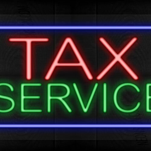 Tax Service with box LED Flex