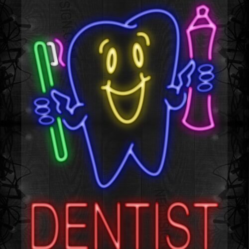 Dentist with animated tooth LED Flex