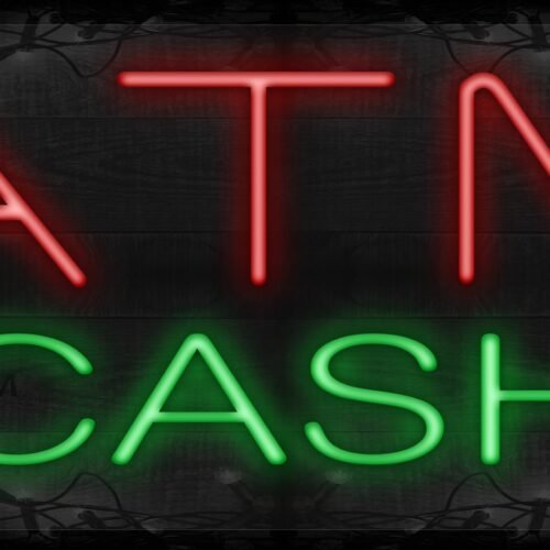 ATM Cash with dollar LED Flex