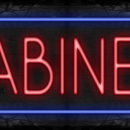 Cabinets with blue lines LED Flex