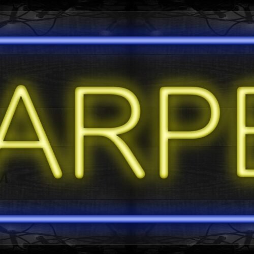 Carpet with blue border LED Flex