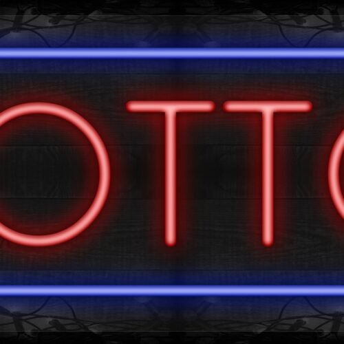 Lotto with blue border LED Flex