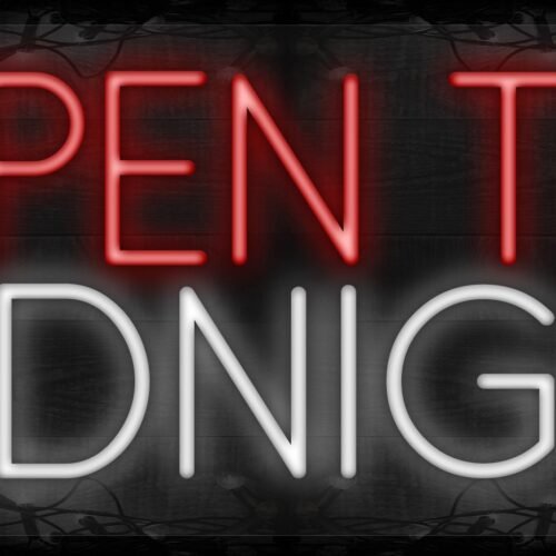Open Till Midnight LED Flex