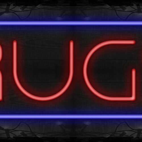 Rugs with blue border LED Flex