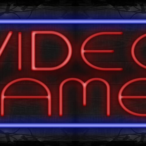 Video Games with blue border