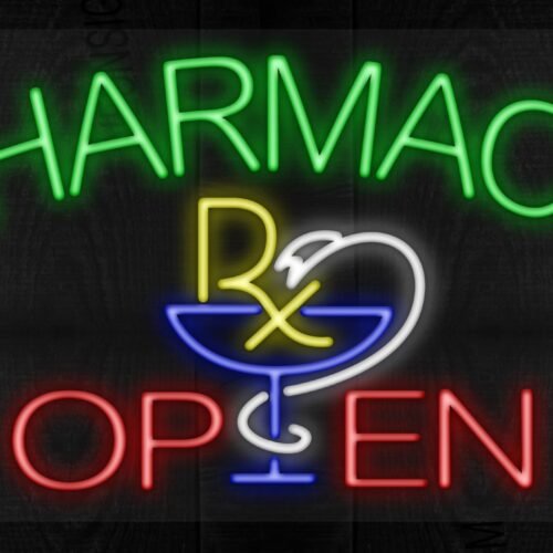 Pharmacy Open with logo LED Flex