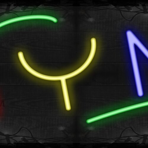 Colorful Gym with green lines LED Flex