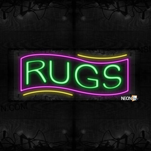 Rugs with Purple Border LED Flex