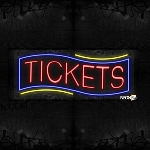 Red Tickets with Blue Border LED Flex