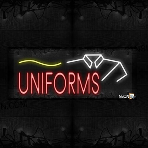 Uniforms with yellow line and white shirt LED Flex