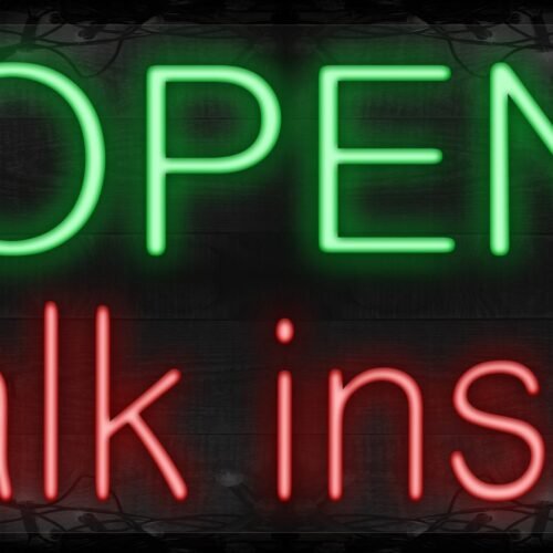 Open Walk ins Ok with blue lines LED Flex