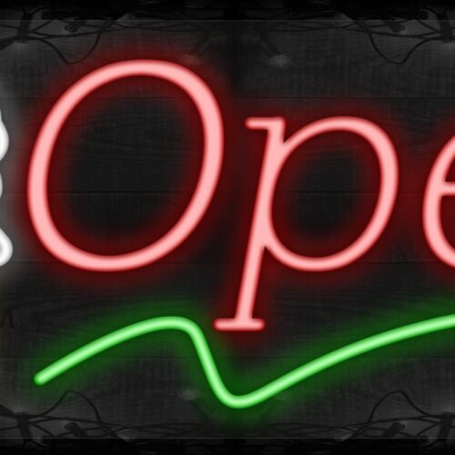 Open with green line and mug LED Flex