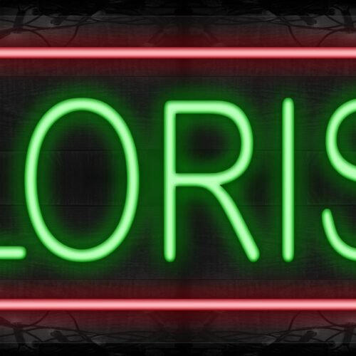 Florist with red border LED Flex