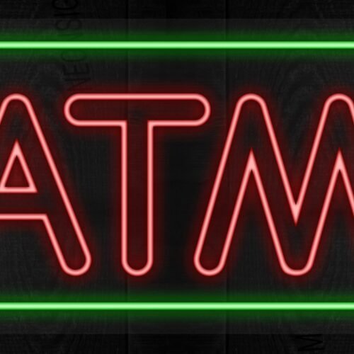 ATM with green border LED Flex