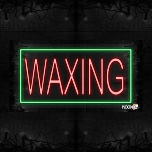 Waxing with green border LED Flex