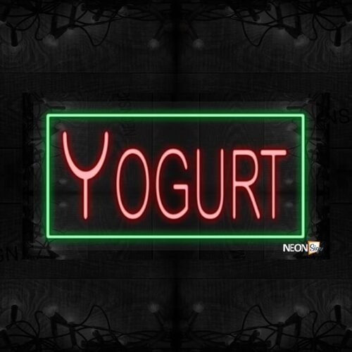 Yogurt with green border LED Flex
