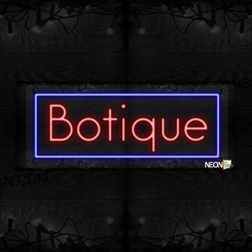 Boutique with blue border LED Flex