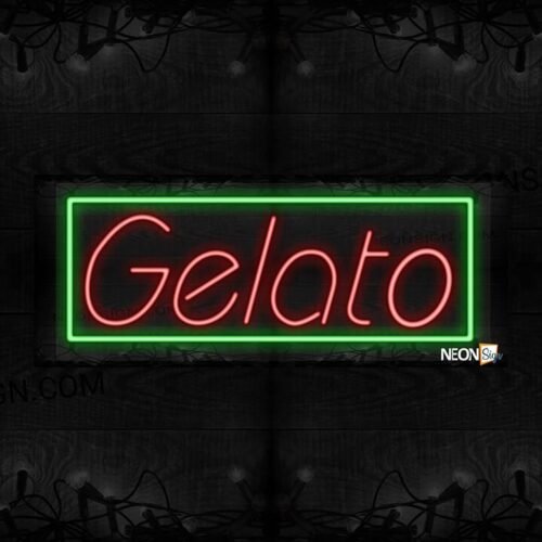 Gelato with green border LED Flex