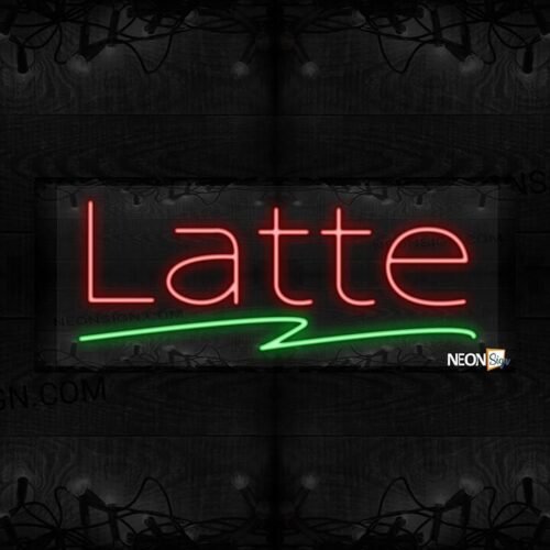 Latte with green line LED Flex