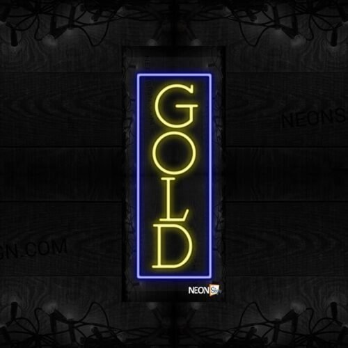 Gold with blue border (Vertical) LED Flex