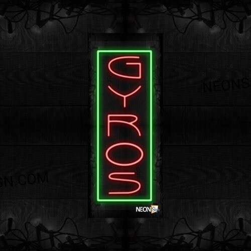 Gyros with green border (Vertical) LED Flex