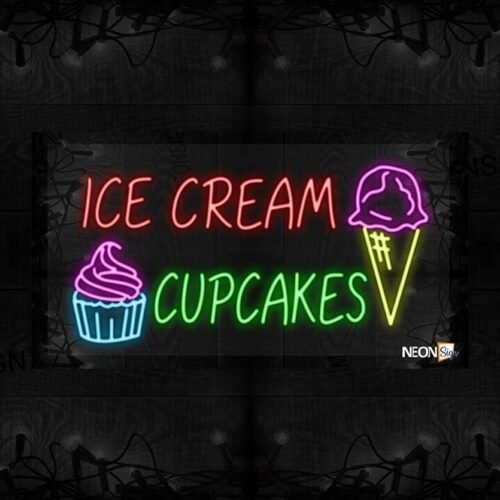 Ice Cream Cupcakes with logo LED Flex
