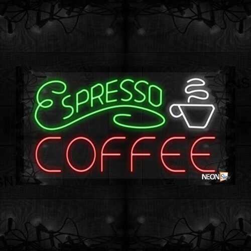 Espresso Coffee with logo LED Flex