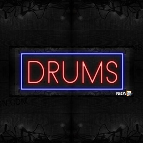 Drums with blue border LED Flex