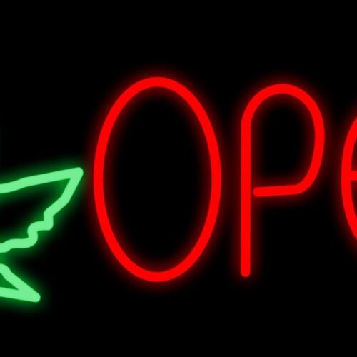 Open with logo LED Flex