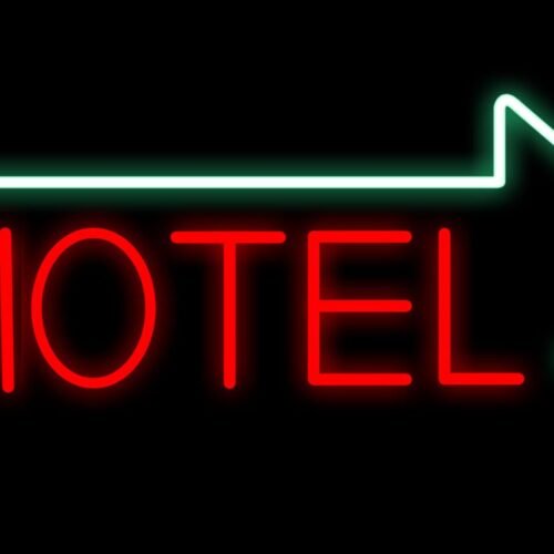 Motel with arrow LED Flex