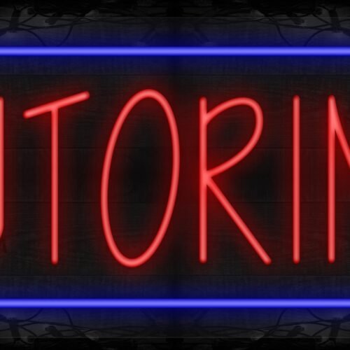 Tutoring with Blue Border LED Flex