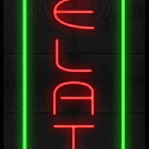 Vertical Gelato with Green border LED Flex