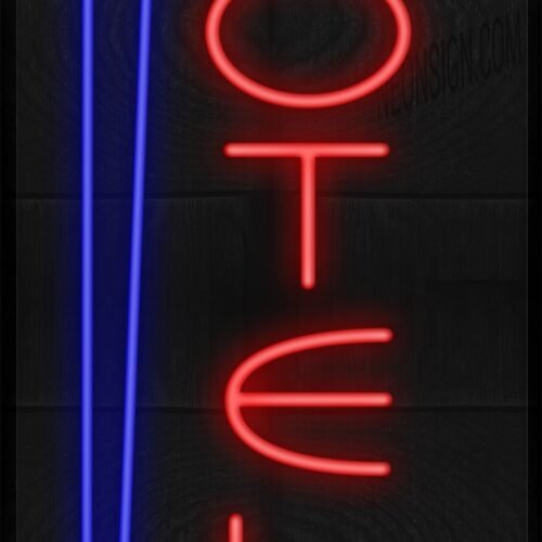 Vertical Motel with Arrow LED Flex