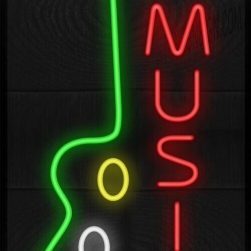 Vertical Music with Guitar LED Flex