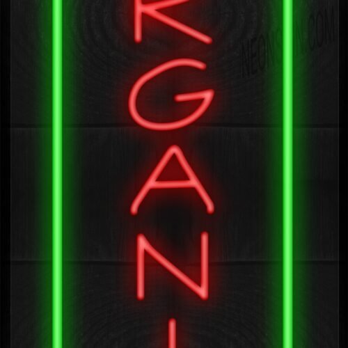 Vertical Organic with Green Border LED Flex