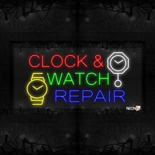 Clock & Watch Repair with Wristwatch and Wall Clock LED Flex
