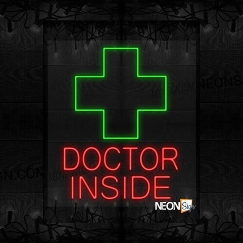 Doctor Inside with a Green Cross on Top LED Flex