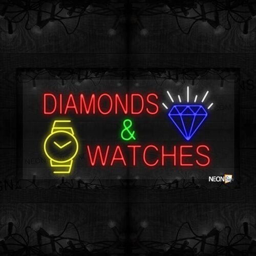 Diamonds & Watches with Wristwatch and Diamond LED Flex