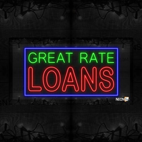 Loans Open with $ sign and circle border LED Flex