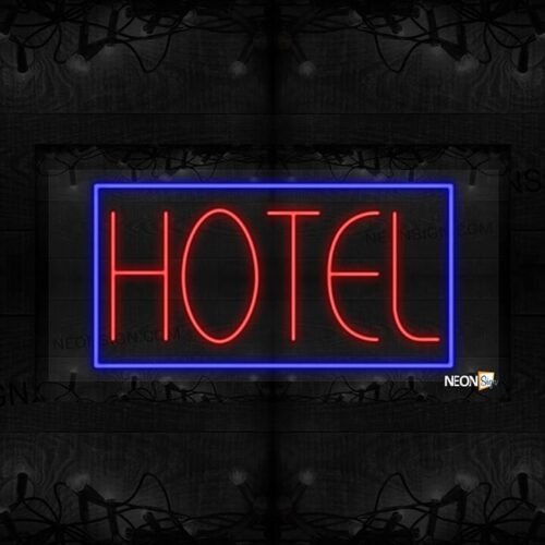 Hotel with Blue Border LED Flex