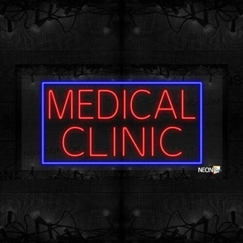 Medical Clinic with Blue Border LED Flex