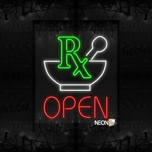 Open with Rx Mortar and Pestle LED Flex