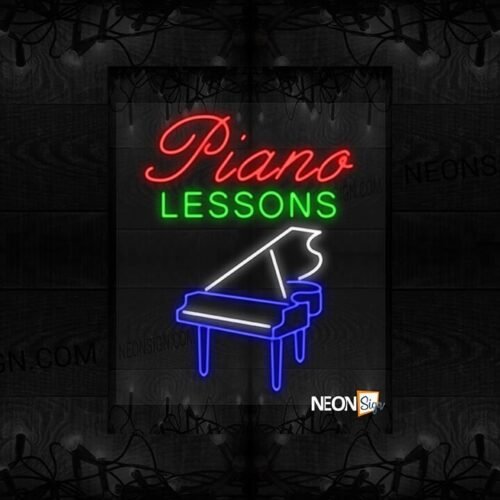 Piano Lessons with Grand Piano LED Flex